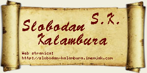 Slobodan Kalambura vizit kartica